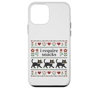 Carcasa para iPhone 12 Mini Gato Divertido, Necesito bocadillos, Gatito Hambriento, Humor