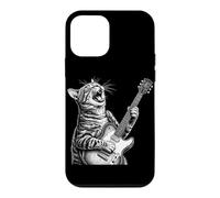 Carcasa para iPhone 12 Mini Gato Guitarra Eléctrica Kitty Rock Music Lover Vintage Rock Star