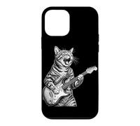 Carcasa para iPhone 12 Mini Gato Guitarra Eléctrica Kitty Rock Music Lover Vintage Rock Star