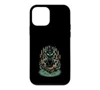 Carcasa para iPhone 12 Mini Gato Negro Místico Grimorio Brujería Gótico Oculto