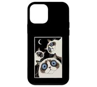 Carcasa para iPhone 12 Mini Gatos Ragdoll Trio Ojos Azules para Cat Mom o Dad
