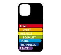 Carcasa para iPhone 12 Mini Gay Demo Statement Igualdad Arco Iris LOL LGBTQ+