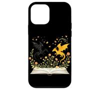 Carcasa para iPhone 12 Mini Golden Dragon Reading Book Fantasy Book Lover Literatura