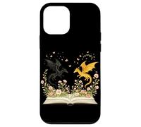 Carcasa para iPhone 12 Mini Golden Dragon Reading Book Fantasy Book Lover Literatura