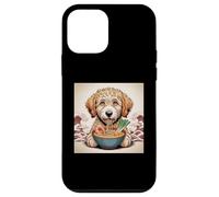 Carcasa para iPhone 12 Mini Goldendoodle Dog Ramen japonés Kawaii Anime Goldendoodle