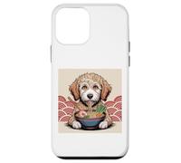 Carcasa para iPhone 12 Mini Goldendoodle Dog Ramen japonés Kawaii Anime Goldendoodle