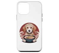 Carcasa para iPhone 12 Mini Goldendoodle Dog Ramen japonés Kawaii Anime Goldendoodle
