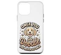 Carcasa para iPhone 12 Mini Goldendoodle Mom Goldendoodle Dad Once You Go Dueño de Doodle