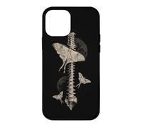 Carcasa para iPhone 12 Mini Gótico Polilla Anatomía Columna Luna Oculto Naturaleza