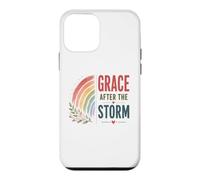 Carcasa para iPhone 12 Mini Gracia después de la tormenta Boho Rainbow Oración Cristiana Positiva