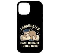 Carcasa para iPhone 12 Mini Graduación de Perezoso Gracioso I Graduated Can I Go Back To Bed Now