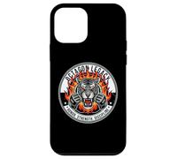 Carcasa para iPhone 12 Mini Gráfico de Deportes de Combate con Emblema de Octagon Tiger Fighter