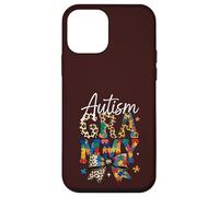Carcasa para iPhone 12 Mini Gráfico de Rompecabezas con Lazo de Leopardo Retro de los Grammy para concientizar sobre el Autismo
