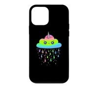 Carcasa para iPhone 12 Mini Gráfico Kawaii Unicorn Rain Cloud Rainbow Drip