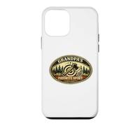 Carcasa para iPhone 12 Mini Grandpas Favorite Sport de papá lanzando Hacha de leñador