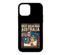 Carcasa para iPhone 12 Mini Great Ocean Road - Bandera de Australia Vintage con gráfico de Viaje