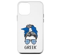 Carcasa para iPhone 12 Mini Greek Girl Greek Heritage Greece Flag