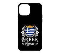 Carcasa para iPhone 12 Mini Greek Queen Greece Flag Proud Greek Woman