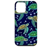 Carcasa para iPhone 12 Mini Green Sea Turtle Marine Life Ocean Decorative Pattern