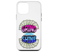 Carcasa para iPhone 12 Mini Grind and Shine Funny Hombres Mujeres Empresario Dueño Dinero Efectivo
