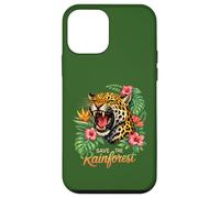 Carcasa para iPhone 12 Mini Guardar la Fauna Tropical del Jaguar rugiente de la Selva Tropical