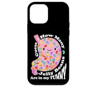Carcasa para iPhone 12 Mini Guess How Many Jelly Beans Are in my Tummy Funny Kawaii