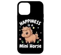 Carcasa para iPhone 12 Mini Happiness Is A Mini Horse Lover Miniatura Horse Pony Girls