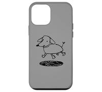 Carcasa para iPhone 12 Mini Happy Cute Wiener Dog Dachshund del Y2K 90s