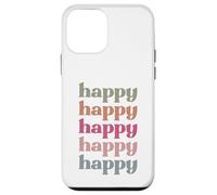 Carcasa para iPhone 12 Mini Happy Men Women Favorite Adjetives Funny Sassy Words