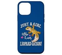 Carcasa para iPhone 12 Mini Happy Reptile Just A Girl Who Loves Leopard Geckos Lover