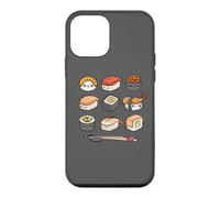 Carcasa para iPhone 12 Mini Happy Sushi Anime Kawaii Set Japanese Food Lover Otaku Manga