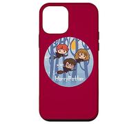 Carcasa para iPhone 12 Mini Harry Potter Chibi Trio Flying On Broomsticks
