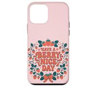 Carcasa para iPhone 12 Mini Have A Berry Nice Day Retro Cute Strawberry Groovy Aesthetic