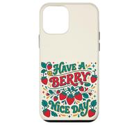 Carcasa para iPhone 12 Mini Have A Berry Nice Day Retro Strawberry Groovy Aesthetic