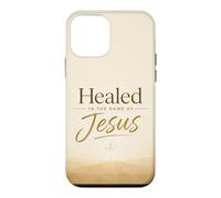 Carcasa para iPhone 12 Mini Healed in The Name of Jesus - Cross at Sunrise