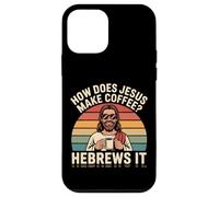 Carcasa para iPhone 12 Mini Hebreos Café Divertido Jesús Humor Cristiano Chiste