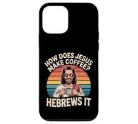 Carcasa para iPhone 12 Mini Hebreos Café Divertido Jesús Humor Cristiano Chiste