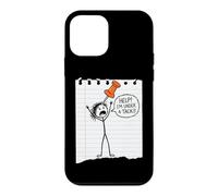 Carcasa para iPhone 12 Mini Help! I'm Under A Tack! Divertido Dicho sarcástico de Dibujos Animados Novedad