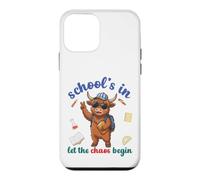 Carcasa para iPhone 12 Mini Highland Cow Regresa a la Escuela Vibra Escuelas En Que Comience el Caos