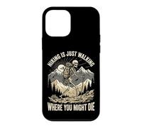 Carcasa para iPhone 12 Mini Hiking Is Just Walking Where You Might Die Naturaleza