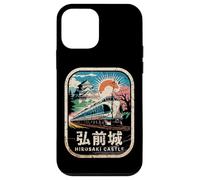 Carcasa para iPhone 12 Mini Hirosaki Castle Japón Retro Tren Vintage Kanji Souvenir