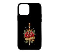 Carcasa para iPhone 12 Mini Hold Fast Dagger Rose Traditional Tattoo Flash Old Ink