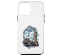 Carcasa para iPhone 12 Mini Horizonte de Londres Big-Ben Ferris Wheel Cityscape Art