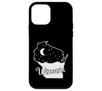 Carcasa para iPhone 12 Mini Horizonte de Wisconsin en Mapa Esquema USA