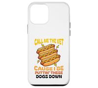 Carcasa para iPhone 12 Mini Hot Dog Call Me The Vet Cause I Be Puttin ' These Dogs Down