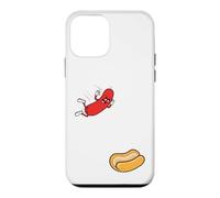 Carcasa para iPhone 12 Mini Hot Dog Saltando En Bun Retro Summer BBQ Grill 4 de Julio