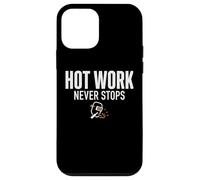 Carcasa para iPhone 12 Mini Hot Work Never Stops Welder Welding Blue Collar Job Work