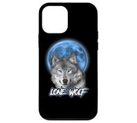 Carcasa para iPhone 12 Mini Howling Lone Wolf On Moon Animal Funny Wolves Lover