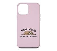 Carcasa para iPhone 12 Mini «Hoy no haré Absolutamente Nada» Cita Divertida de un Perezoso