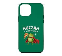 Carcasa para iPhone 12 Mini Huzzah: Una porción de Valor Frog Knight Pizza Gamer Snacks